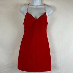 Likely Mini Dress 2 Red Spaghetti Two Strap Crossover